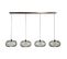 Suspension Contemporaine 4 Lampes Style Disques Ralf