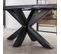 Table Pied Central Bois De Manguier Noir 165 Cm Lucknow