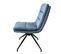 Chaise De Salle à Manger Pivotante En Velours Bleu (lot De 2) Palerme