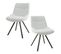 Chaise Blanche En Bouclette Style Moderne (lot De 2) Galway