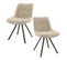 Chaise Beige En Bouclette Style Moderne (lot De 2) Galway