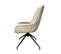 Chaise Pivotante Retro En Velours Taupe (lot De 2) Palerme