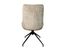 Chaise Pivotante Retro En Velours Taupe (lot De 2) Palerme