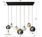 Suspension Globe 7 Lampes Multicolores Nova