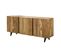 Buffet En Bois Massif D'acacia 3 Blocs Rangement Melbourne