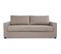 Canapé Droit Convertible 3 Places Maxime - Tissu Beige - Couchage Express - L 194 X P 96 X H 83 Cm