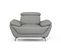 Fauteuil En Cuir Lea Gris Souris