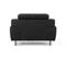 Fauteuil Cuir Design Kare Noir