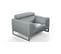 Fauteuil Cuir Design Havana Gris