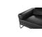 Fauteuil Cuir Design Aliyah Noir