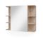 Armoire De Toilette Aspect Chêne Anthrazit  + Miroir 80 X 64 X 21