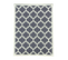 Tapis Salon 120x170 Tissé Gris Rectangle Motif Géométrique Af1 Style