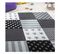 Tapis Enfant 240x340 Tissé Gris Motif Géométrique Flag Start