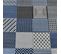 Tapis Entrée 60x110 Tissé Bleu Rectangle Motif Géométrique Af1 Geotrem