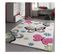 Tapis Chambre 200x290 Tissé Crème Rectangle Motif Animaux Buterfly