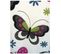 Tapis Chambre 200x290 Tissé Crème Rectangle Motif Animaux Buterfly