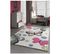 Tapis Chambre 200x290 Tissé Crème Rectangle Motif Animaux Buterfly