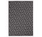 Tapis Exterieur 80x150 Ex1 Bri Reversible Noir, Écru