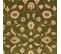 Authentique Tapis D'orient 122x179 Fait Main En Laine Beige Et Vert Choby