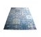 Tapis Entrée 80x150 Tissé Bleu Et Beige Rectangle Motif Oriental Af1 Tchimeto