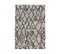 Tapis Kilim 80x150 Beryle Gris, Noir