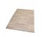 Tapis Kilim 240x340 Fait à La Main En Coton Bio Beige Rectangle Motif Uni Pour Grand Salon