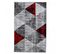 Tapis Salon 120x170 Soltam Rouge, Gris, Noir, Écru