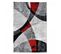 Tapis Salon 150x220 Radule Rouge, Gris, Noir, Écru