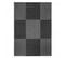 Tapis Extérieur 67x140 Tissé Kilim Anthracite Et Gris Externa