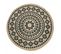 Tapis Rond 120x120 Rond Blaron Beige, Bleu