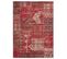 Tapis Grand Salon 270x370 Tissé Rouge Rectangle Motif Ethnique Af1 Patwork