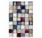 Tapis Salon 120x170 Petica Gris, Jaune, Bleu, Rose, Multicolor