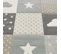 Tapis Enfant 200x290 Tissé Gris Et Crème Motif Géométrique Kidscloud