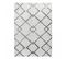 Tapis Chambre 140x200 Tissé Crème Rectangle Motif Scandinave Pistioul