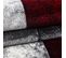 Tapis De Couloir 160x230 Cararelli Rouge, Gris Clair, Gris Foncé