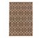 Tapis Salon 120x170 Orica Marron Clair, Blanc