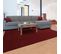 Tapis Chambre 120x170 Tissé Rouge Rectangle Motif Uni Soula