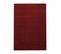 Tapis Chambre 120x170 Tissé Rouge Rectangle Motif Uni Soula