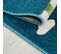 Tapis Enfant 120x170 Rectangle Tissé Bleu Et Vert Kid Pirate