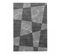 Tapis Salon 120x170 Boboti Argent, Gris