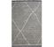 Tapis Chambre 120x170 Tissé Gris Rectangle Motif Faux Uni Ovalada