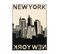 Tapis Salon 133x200 New York City Noir, Beige