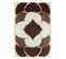 Tapis Salon 70x180 Impnum 31 Marron, Blanc