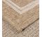 Tapis Salon 60x90 Jute Art 5 Beige, Blanc