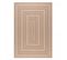 Tapis Salon 60x90 Jute Art 5 Beige, Blanc