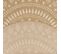 Tapis Rond 120x120 Rond Jute Art 6 Beige, Blanc