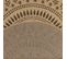 Tapis Rond 120x170 Jute Art 6 Beige, Noir