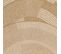 Tapis Rond 80x80 Rond Jute Art 7 Beige, Blanc