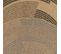 Tapis Rond 120x170 Jute Art 7 Beige, Noir