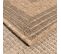 Tapis Extérieur 120x170 Tissé Kilim Beige Et Noir Jute Art 7